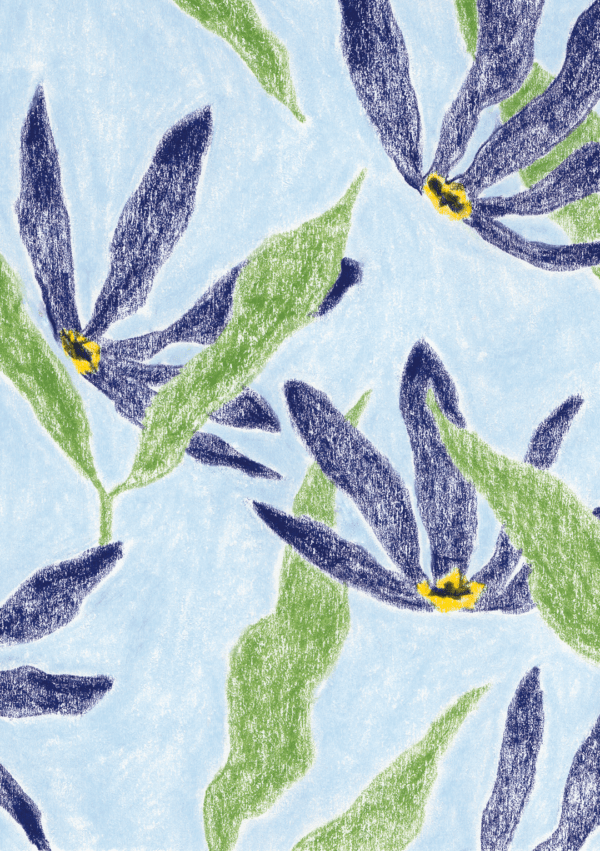 Fleurs bleues 2 / print